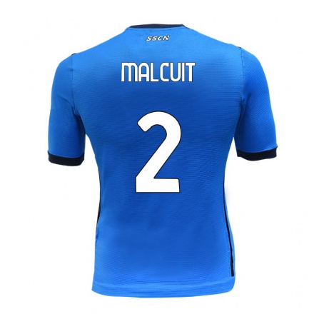 Homme Football Maillot Kevin Malcuit #2 Bleu Tenues Domicile 2021/22 T-Shirt