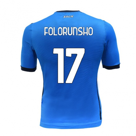 Homme Football Maillot Michael Folorunsho #17 Bleu Tenues Domicile 2021/22 T-Shirt