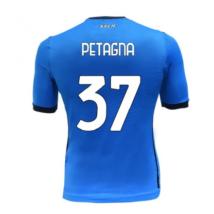 Homme Football Maillot Andrea Petagna #37 Bleu Tenues Domicile 2021/22 T-Shirt