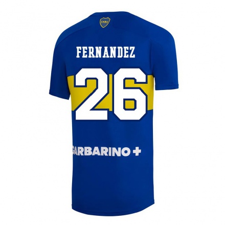 Homme Football Maillot Ezequiel Fernandez #26 Bleu Roi Tenues Domicile 2021/22 T-Shirt