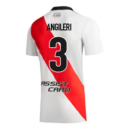 Homme Football Maillot Fabrizio Angileri #3 Blanc Tenues Domicile 2021/22 T-Shirt