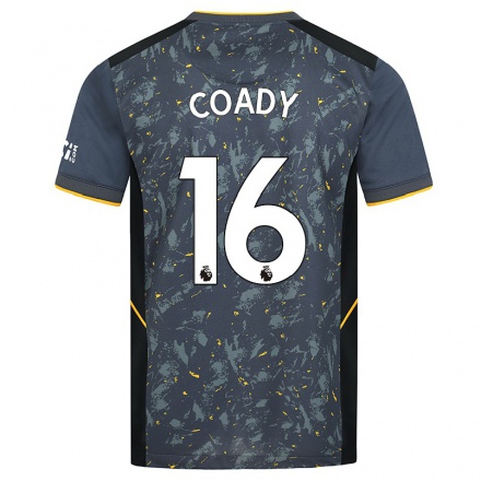 Homme Football Maillot Conor Coady #16 Gris Tenues Extérieur 2021/22 T-Shirt