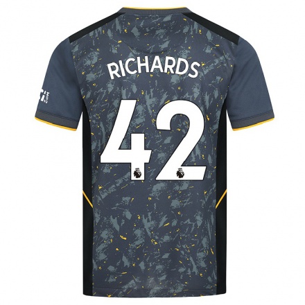 Homme Football Maillot Lewis Richards #42 Gris Tenues Extérieur 2021/22 T-Shirt