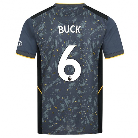 Homme Football Maillot Alex Buck #6 Gris Tenues Extérieur 2021/22 T-Shirt