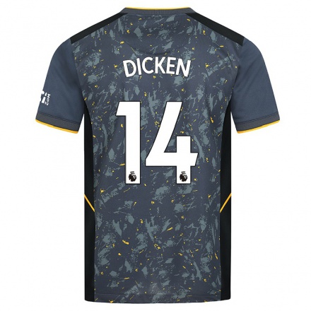 Homme Football Maillot Amy Dicken #14 Gris Tenues Extérieur 2021/22 T-Shirt