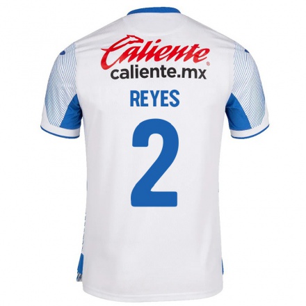 Homme Football Maillot Josue Reyes #2 Blanche Tenues Extérieur 2021/22 T-shirt