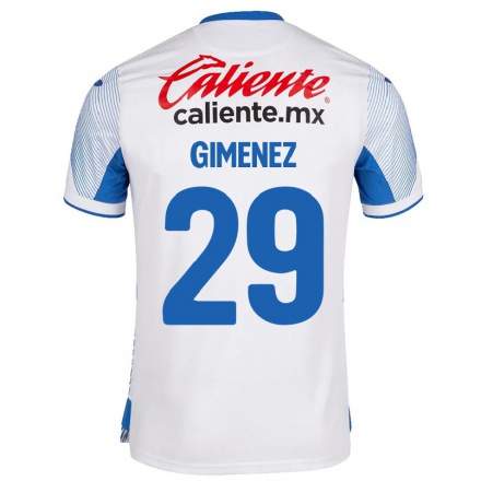 Homme Football Maillot Santiago Gimenez #29 Blanche Tenues Extérieur 2021/22 T-Shirt