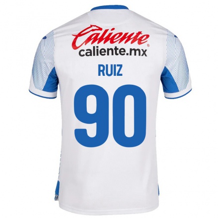 Homme Football Maillot Marco Ruiz #90 Blanche Tenues Extérieur 2021/22 T-Shirt