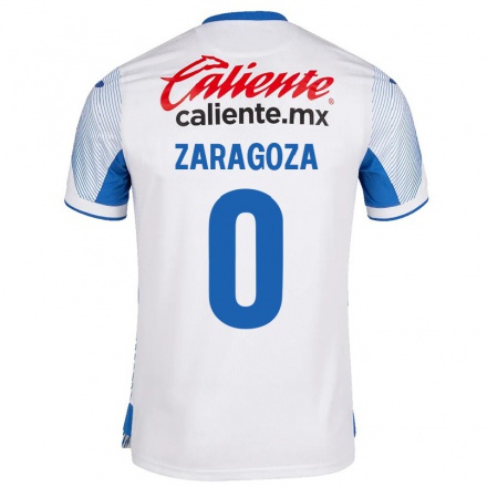 Homme Football Maillot Luis Zaragoza #0 Blanche Tenues Extérieur 2021/22 T-Shirt