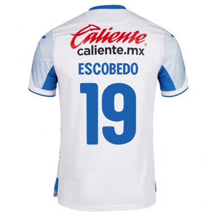 Homme Football Maillot Brianda Escobedo #19 Blanche Tenues Extérieur 2021/22 T-Shirt