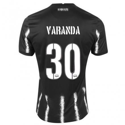 Homme Football Maillot Rodrigo Varanda #30 Le Noir Tenues Extérieur 2021/22 T-Shirt