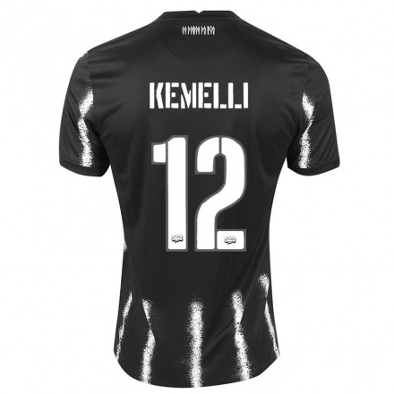 Homme Football Maillot Kemelli #12 Le Noir Tenues Extérieur 2021/22 T-Shirt