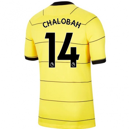 Homme Football Maillot Trevoh Chalobah #14 Jaune Tenues Extérieur 2021/22 T-Shirt