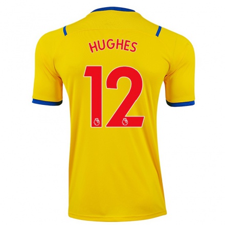 Homme Football Maillot Will Hughes #12 Jaune Tenues Extérieur 2021/22 T-Shirt
