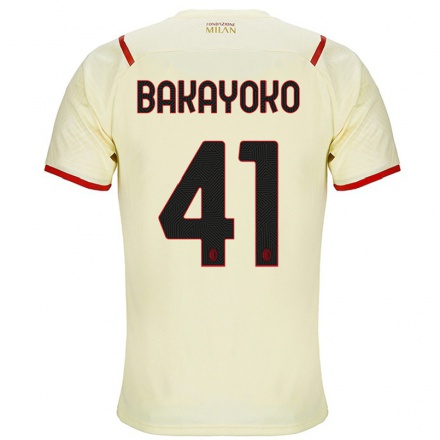Homme Football Maillot Tiemoue Bakayoko #41 Champagne Tenues Extérieur 2021/22 T-shirt