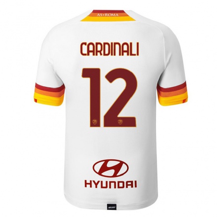 Homme Football Maillot Matteo Cardinali #12 Blanc Tenues Extérieur 2021/22 T-Shirt