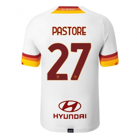 Homme Football Maillot Javier Pastore #27 Blanc Tenues Extérieur 2021/22 T-Shirt