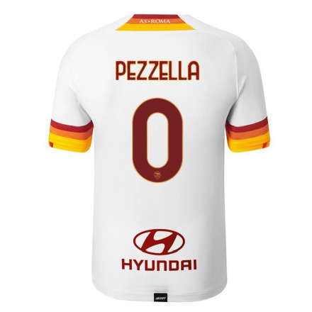 Homme Football Maillot Salvatore Pezzella #0 Blanc Tenues Extérieur 2021/22 T-shirt