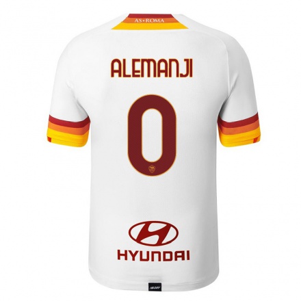 Homme Football Maillot Mbunya Alemanji #0 Blanc Tenues Extérieur 2021/22 T-shirt