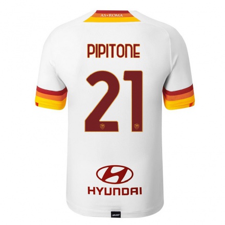 Homme Football Maillot Rosalia Pipitone #21 Blanc Tenues Extérieur 2021/22 T-Shirt