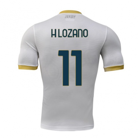 Homme Football Maillot Hirving Lozano #11 Gris Tenues Extérieur 2021/22 T-Shirt