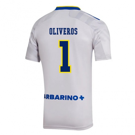 Homme Football Maillot Laurina Oliveros #1 Gris Tenues Extérieur 2021/22 T-Shirt