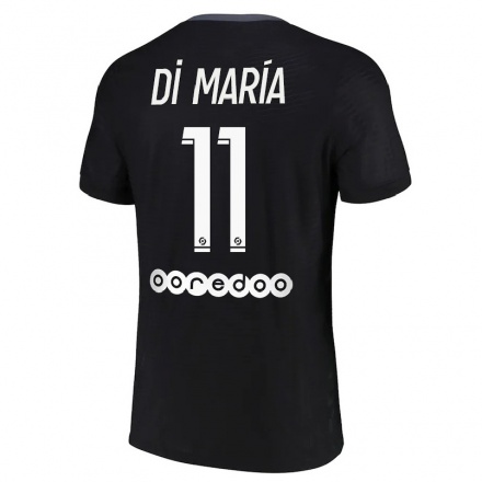 Homme Football Maillot Angel Di Maria #11 Noir Tenues Third 2021/22 T-Shirt