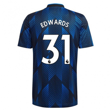 Homme Football Maillot Maria Edwards #31 Bleu Foncé Tenues Third 2021/22 T-Shirt