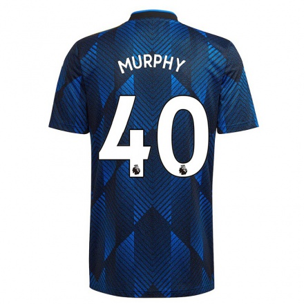 Homme Football Maillot Niamh Murphy #40 Bleu Foncé Tenues Third 2021/22 T-Shirt