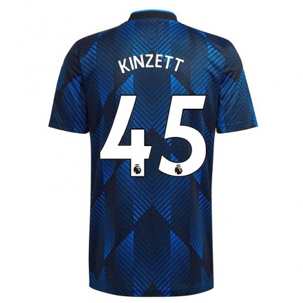Homme Football Maillot Ella Kinzett #45 Bleu Foncé Tenues Third 2021/22 T-Shirt