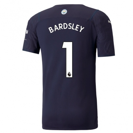 Homme Football Maillot Karen Bardsley #1 Bleu Foncé Tenues Third 2021/22 T-Shirt