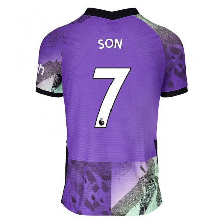 Homme Football Maillot Heung-min Son #7 Violet Tenues Third 2021/22 T-shirt