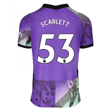 Homme Football Maillot Dane Scarlett #53 Violet Tenues Third 2021/22 T-Shirt