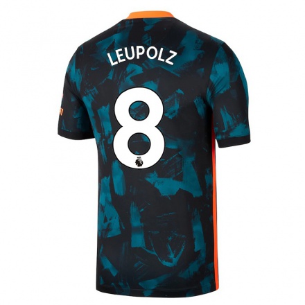 Homme Football Maillot Melanie Leupolz #8 Bleu Foncé Tenues Third 2021/22 T-Shirt