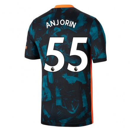 Homme Football Maillot Tino Anjorin #55 Bleu Foncé Tenues Third 2021/22 T-Shirt