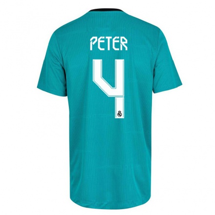 Homme Football Maillot Babett Peter #4 Vert Clair Tenues Third 2021/22 T-shirt