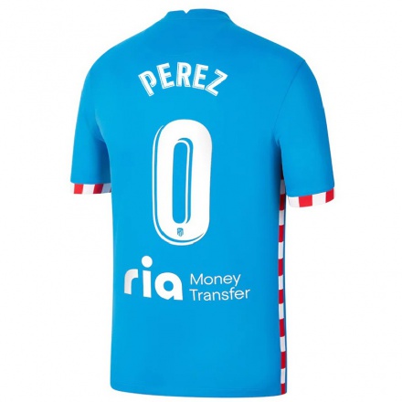 Homme Football Maillot Nehuen Perez #0 Bleu Tenues Third 2021/22 T-Shirt