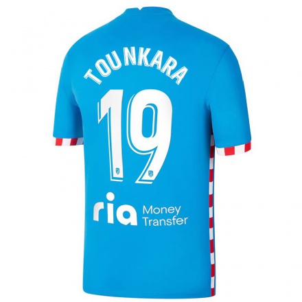 Homme Football Maillot Aissatou Tounkara #19 Bleu Tenues Third 2021/22 T-Shirt