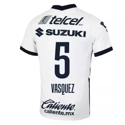Homme Football Maillot Johan Vasquez #5 Tenues Extérieur Blanc 2020/21 Chemise