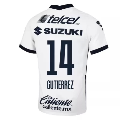 Homme Football Maillot Carlos Gutierrez #14 Tenues Extérieur Blanc 2020/21 Chemise