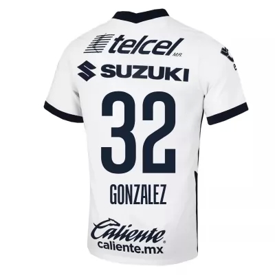 Homme Football Maillot Carlos Gonzalez #32 Tenues Extérieur Blanc 2020/21 Chemise