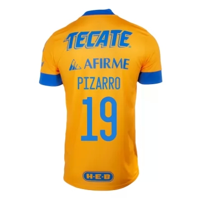 Homme Football Maillot Guido Pizarro #19 Tenues Domicile Jaune 2020/21 Chemise