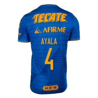 Homme Football Maillot Hugo Ayala #4 Tenues Extérieur Bleu 2020/21 Chemise
