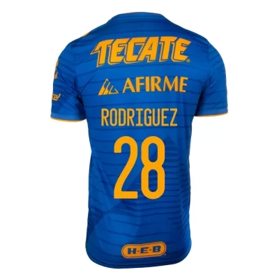 Homme Football Maillot Luis Rodriguez #28 Tenues Extérieur Bleu 2020/21 Chemise