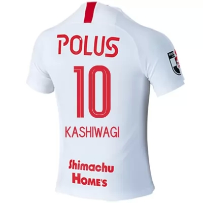 Homme Football Maillot Yosuke Kashiwagi #10 Tenues Extérieur Blanc 2020/21 Chemise