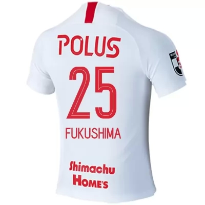 Homme Football Maillot Haruki Fukushima #25 Tenues Extérieur Blanc 2020/21 Chemise