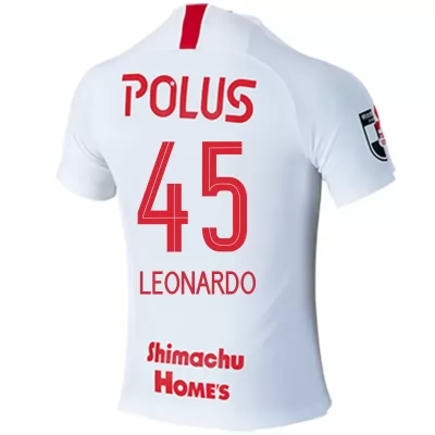 Homme Football Maillot Leonardo #45 Tenues Extérieur Blanc 2020/21 Chemise