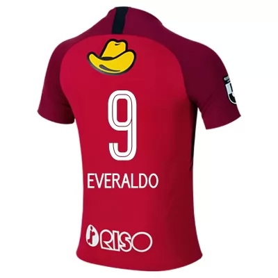 Homme Football Maillot Everaldo #9 Tenues Domicile Rouge 2020/21 Chemise