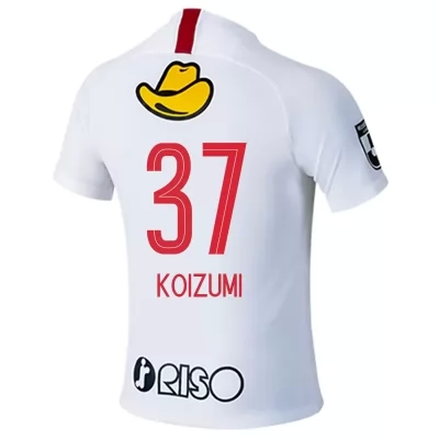 Homme Football Maillot Kei Koizumi #37 Tenues Extérieur Blanc 2020/21 Chemise