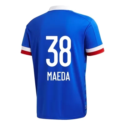 Homme Football Maillot Daizen Maeda #38 Tenues Domicile Bleu 2020/21 Chemise